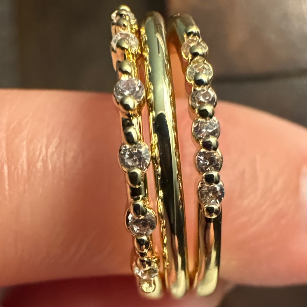 New! Adornia Stackable Rings Size 6 - image 1